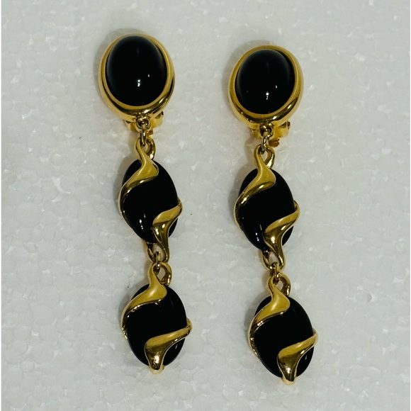 Vintage Authentic Swarovski Signed Glamorous Dangly Earrings - Picture 4 of 7